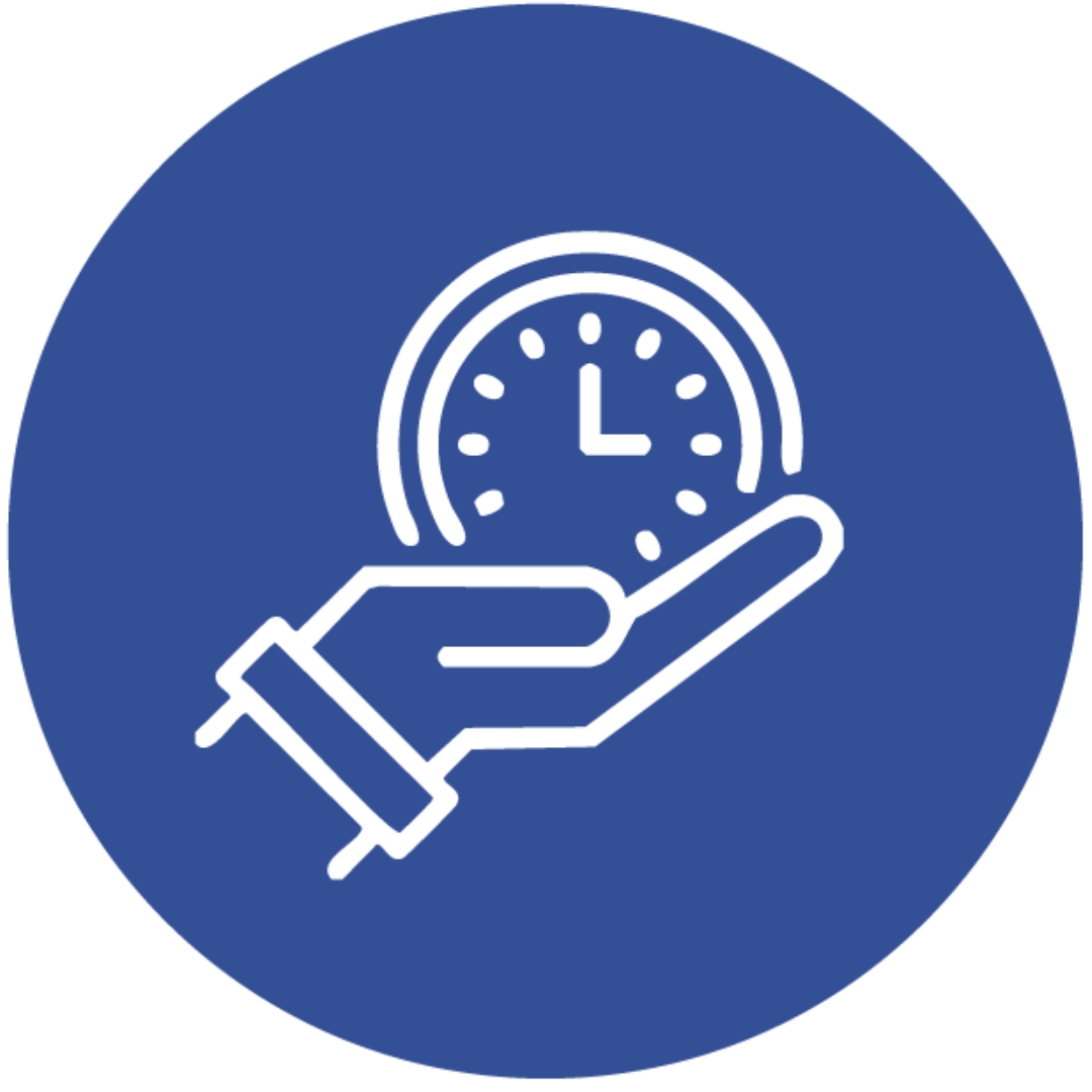 Icono de velocidad de entrega